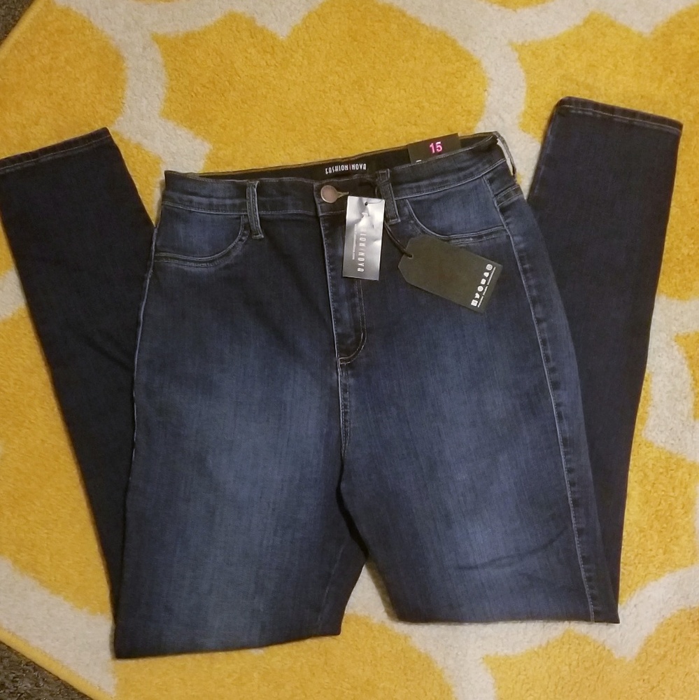 Luxe High Waisted jeans  - Dark Denim